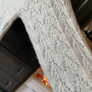 REVERSIBLE LIGHT KNIT POINTELLE CARDIGAN